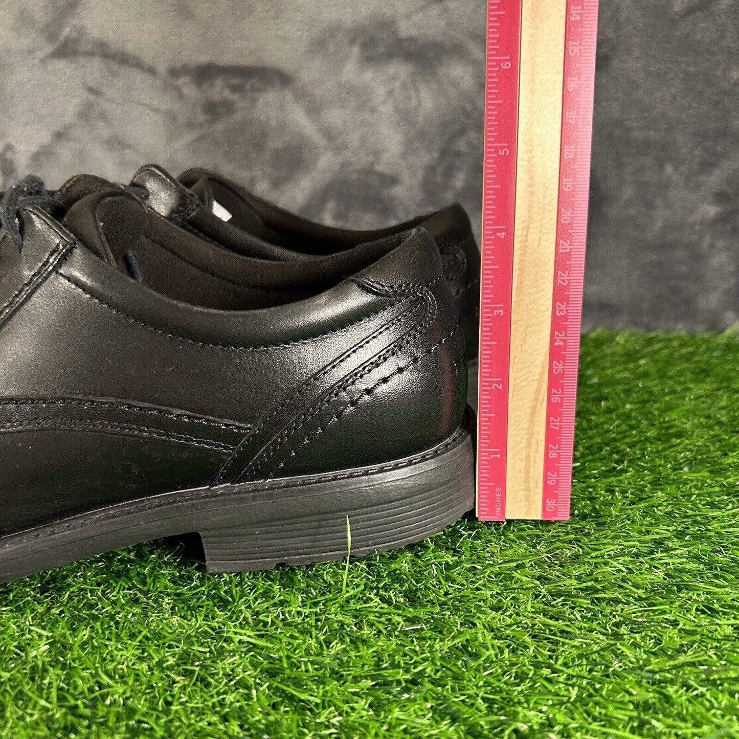 Rockport Oxfords Mens 12 M Black Dress Shoes Leather Lace Up Stability Comfort