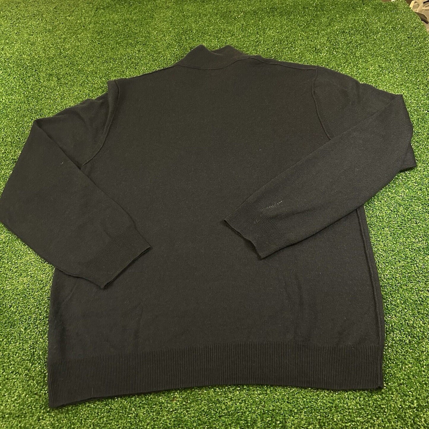 Banana Republic Sweater Mens Extra Large Navy Silk Cashmere Pullover Sweatshirt