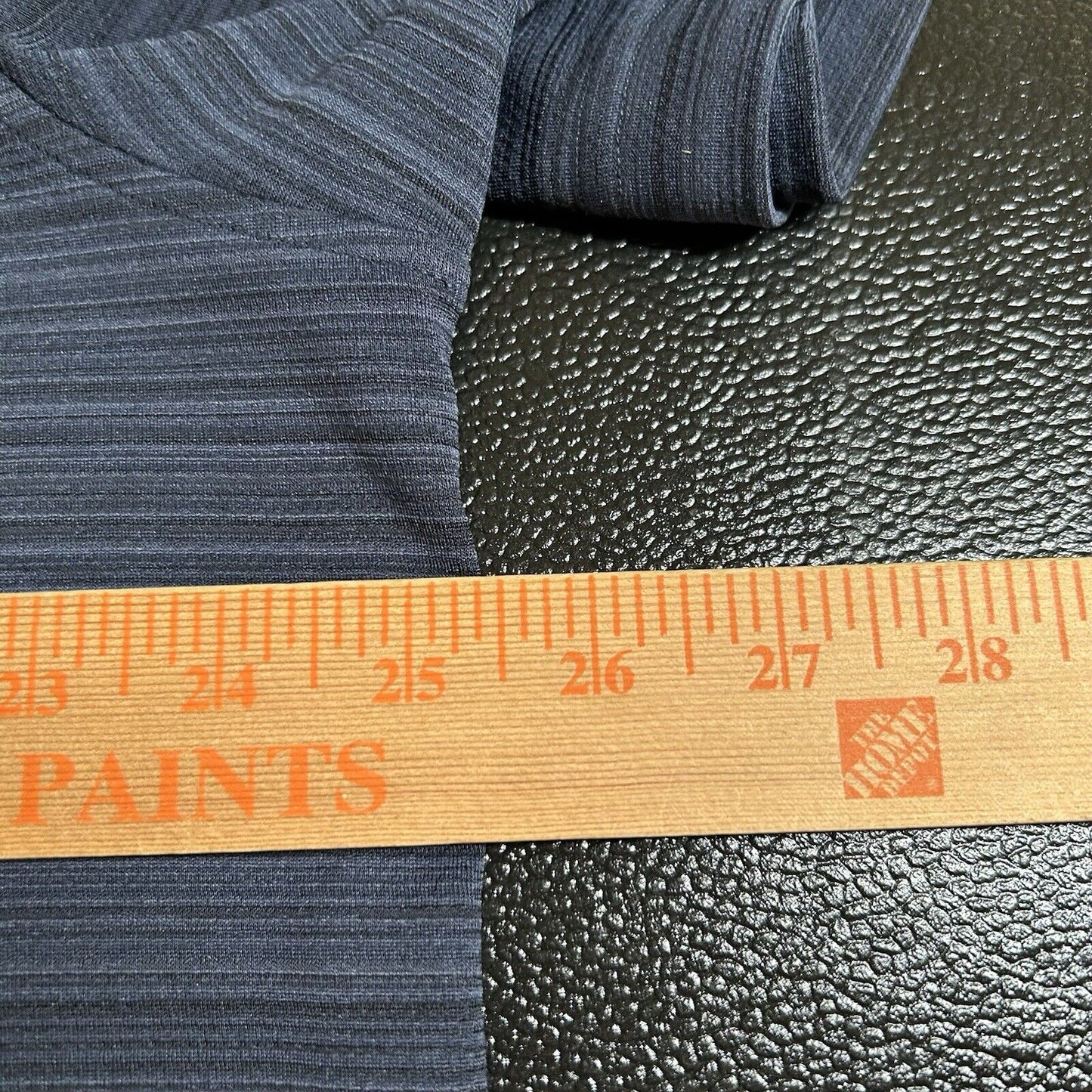 Fila Golf Polo Shirt Mens XXL 2XL Navy Striped Golf Athletic Fit Short Sleeve