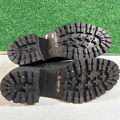 Lucky Brand Taini Boots Buckle Side Zip Ankle Booties Black Leather Womens 10 M