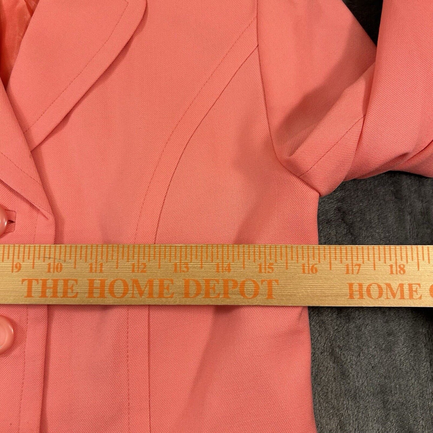Pendleton Blazer Womens 4 Petite Peach Pink Jacket Virgin Wool Vintage 4 Button