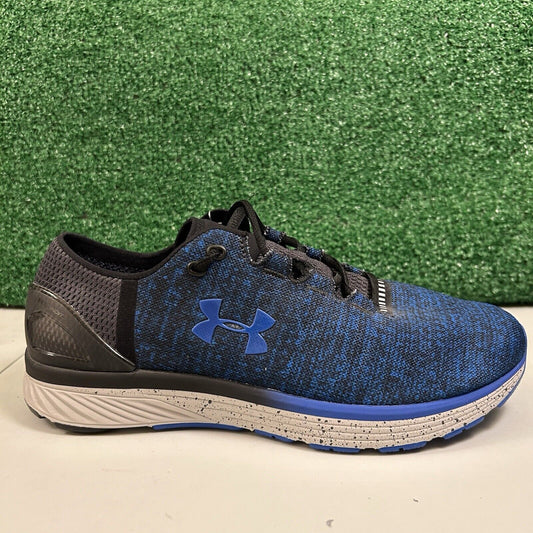 Under Armour Charged Bandit 3 Mens 9.5 Blue Black Shoes Sneakers Athletic NEW