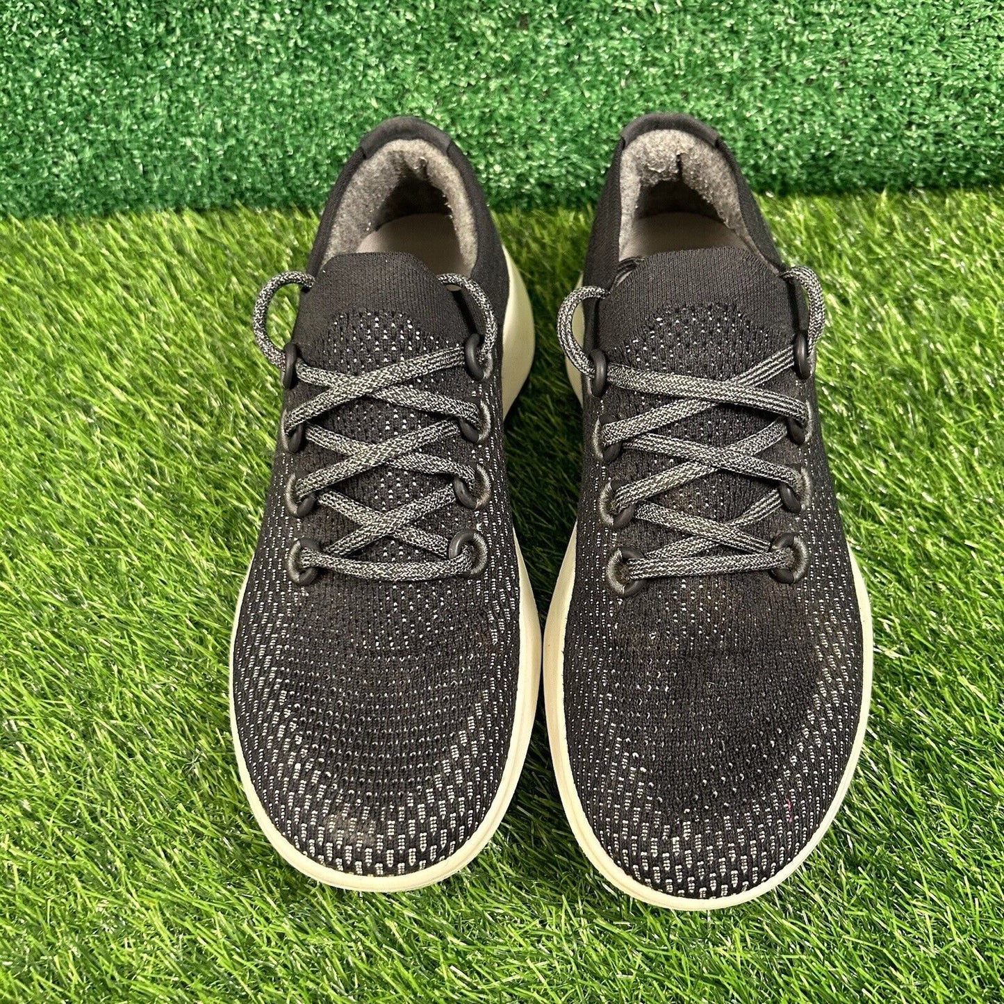 Allbirds Tree Dashers Women 10.5 Black Beige Shoes Sneaker Athletic Running