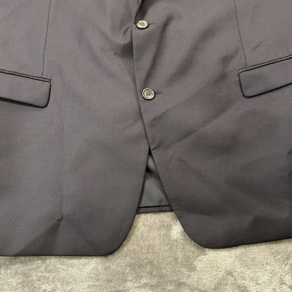 Lauren Ralph Lauren Blazer Suit Jacket Mens 48L Navy Wool Sport Coat Stretch