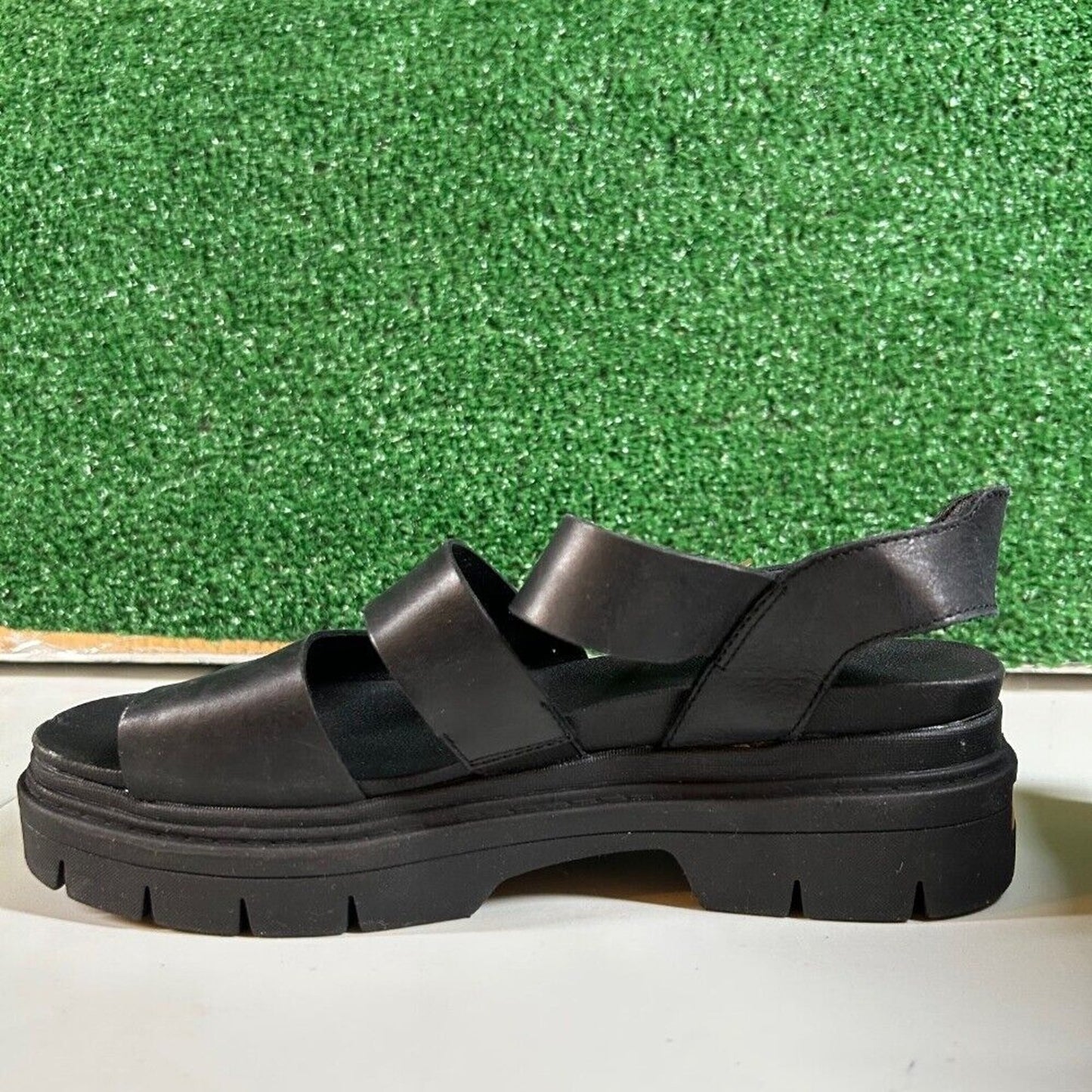 Dr Scholls Trekkie Platform Sandals Lug Sole Ankle Strap Buckle Casual Womens 7M