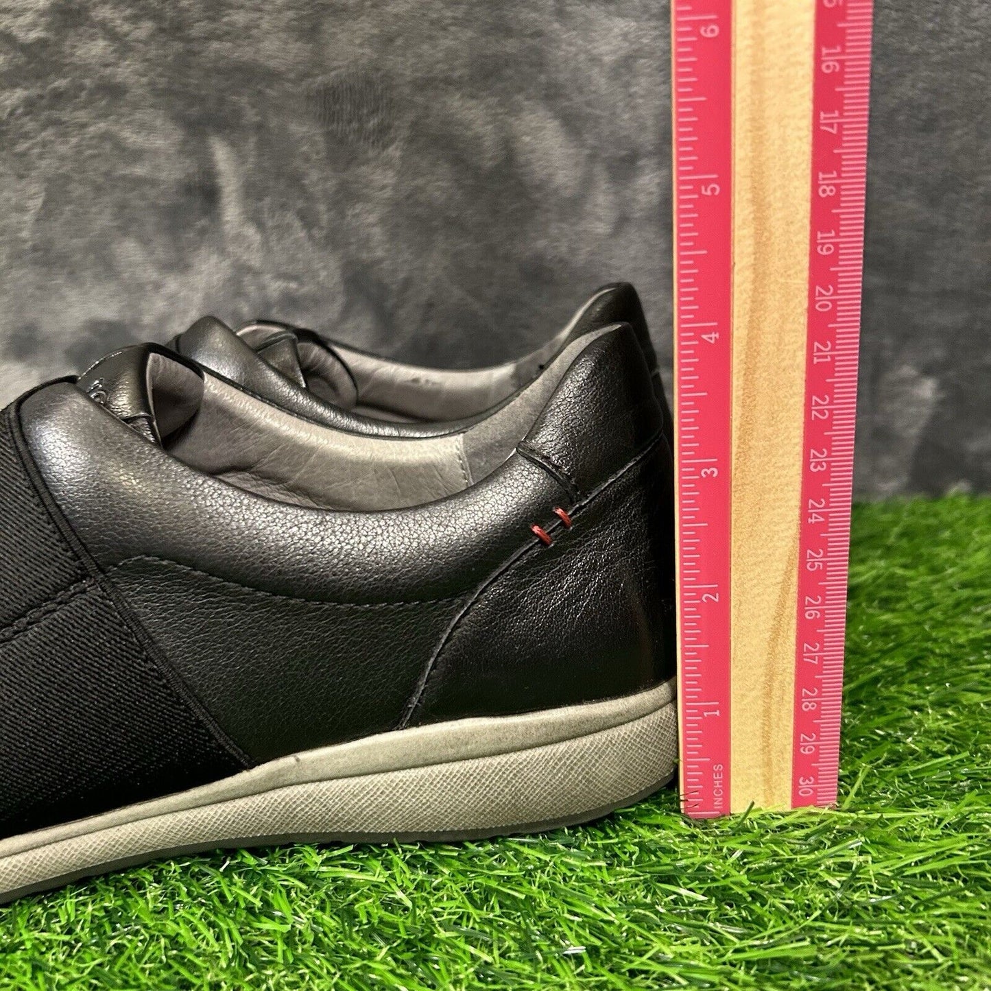 Josef Seibel Damen Womens 9 Black Leather Shoes Sneakers Casual Slip On Fashion