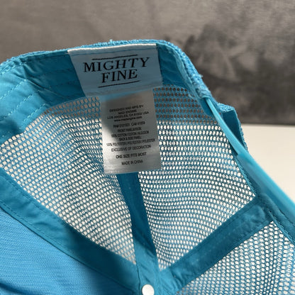 Might Fine 'Thank You Have a Nice Day' Corduroy Hat Cap Snapback Blue Womens