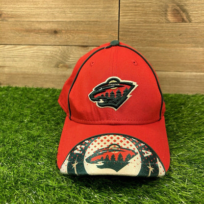 Minnesota Wild Hat Baseball Cap Youth Red Green Snapback New Era NHL Hockey