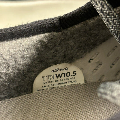 Allbirds Tree Dashers Women 10.5 Black Beige Shoes Sneaker Athletic Running