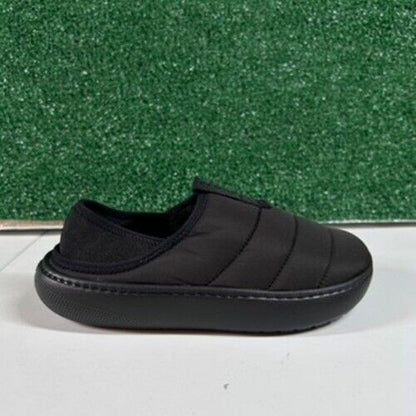 Crocs Classic Puff Mocs Black Slip On Casual Comfort Shoes Lined Womens 8 New