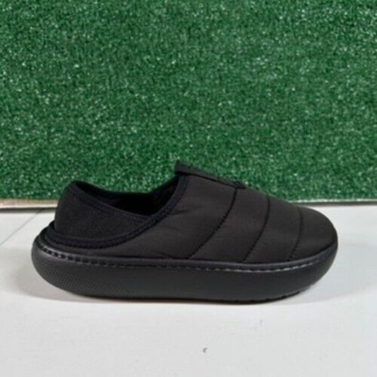 Crocs Classic Puff Mocs Black Slip On Casual Comfort Shoes Lined Womens 8 New