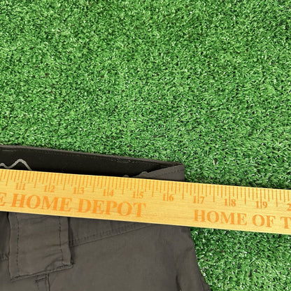 Eddie Bauer Cargo Shorts Mens 32 Gray Casual Outdoor Hiking Trail Nylon Stretch