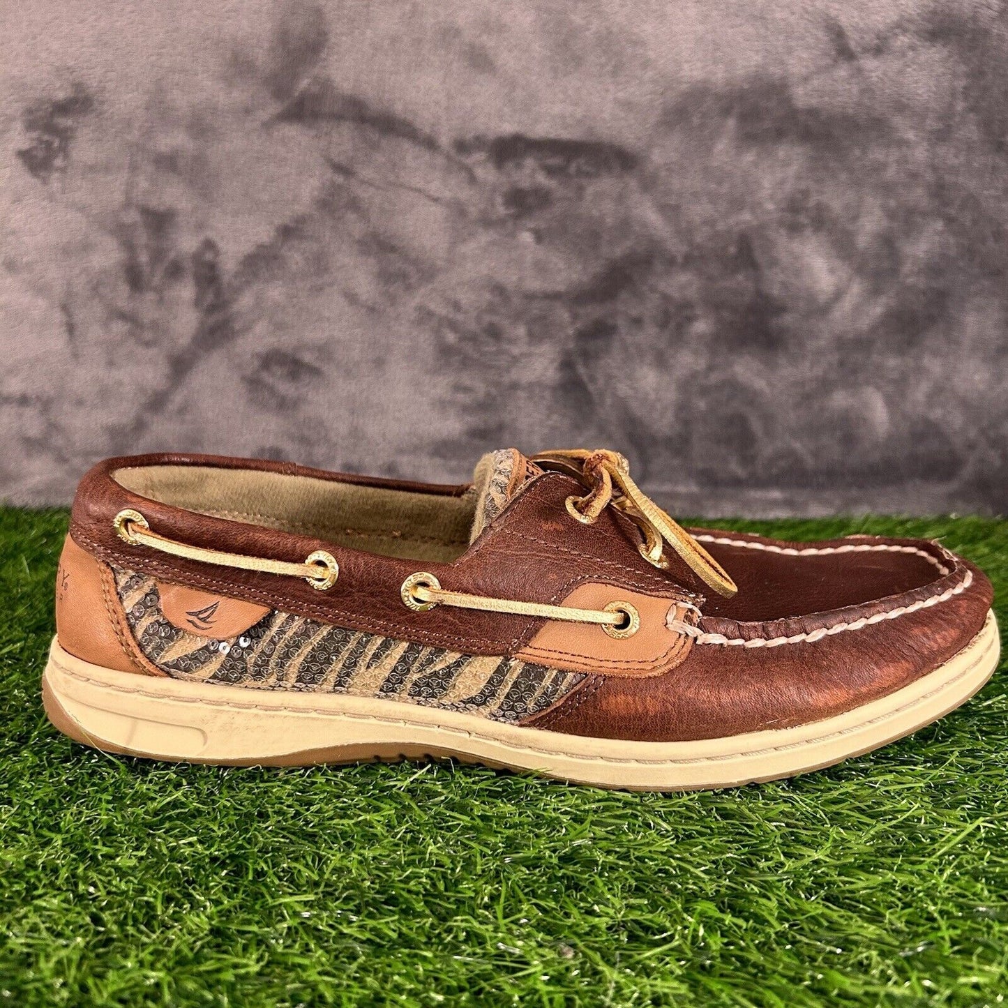 Sperry Top Sider Loafer Womens 9.5 M Brown Leather Boat Shoes Casual Outdoor