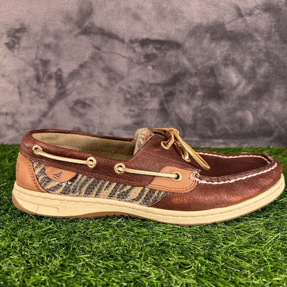 Sperry Top Sider Loafer Womens 9.5 M Brown Leather Boat Shoes Casual Outdoor
