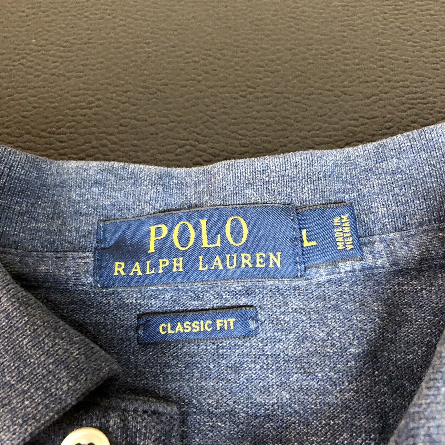 Polo Ralph Lauren Polo Shirt Mens Large Blue Classic Fit Red Pony Short Sleeve