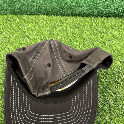 Iowa Hawkeyes Hat Cap Mens Black Gray Strapback College Zephyr Embroidered