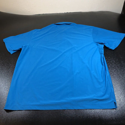 Nike Golf Polo Shirt Men Extra Large Blue Diamond Dri-fit Athletic Short Sleeve