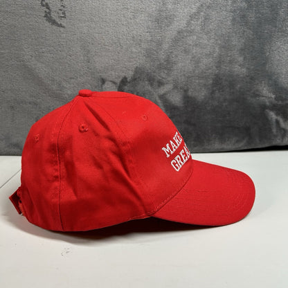 Trump Make American Great again Hat Cap Red White Usa Patriotic Adjustable Mens