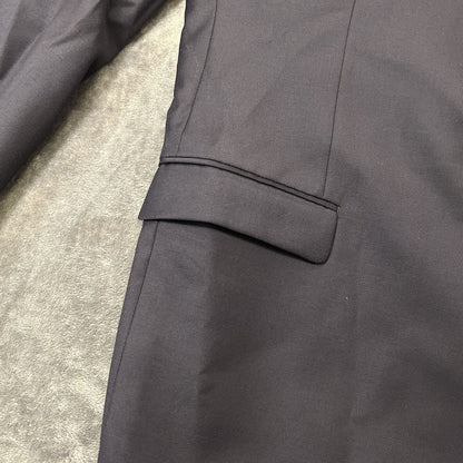 Lauren Ralph Lauren Blazer Suit Jacket Mens 48L Navy Wool Sport Coat Stretch