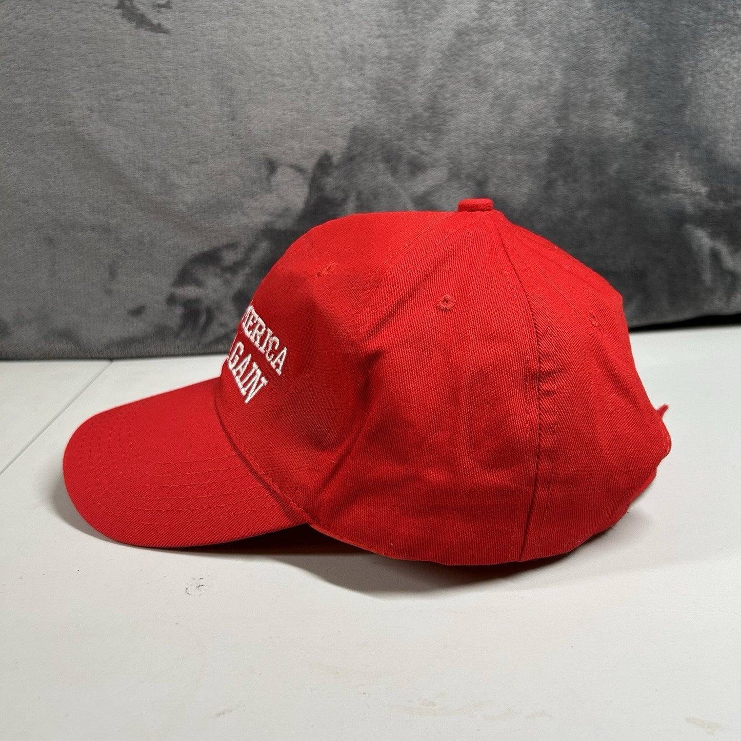 Trump Make American Great again Hat Cap Red White Usa Patriotic Adjustable Mens