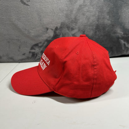 Trump Make American Great again Hat Cap Red White Usa Patriotic Adjustable Mens
