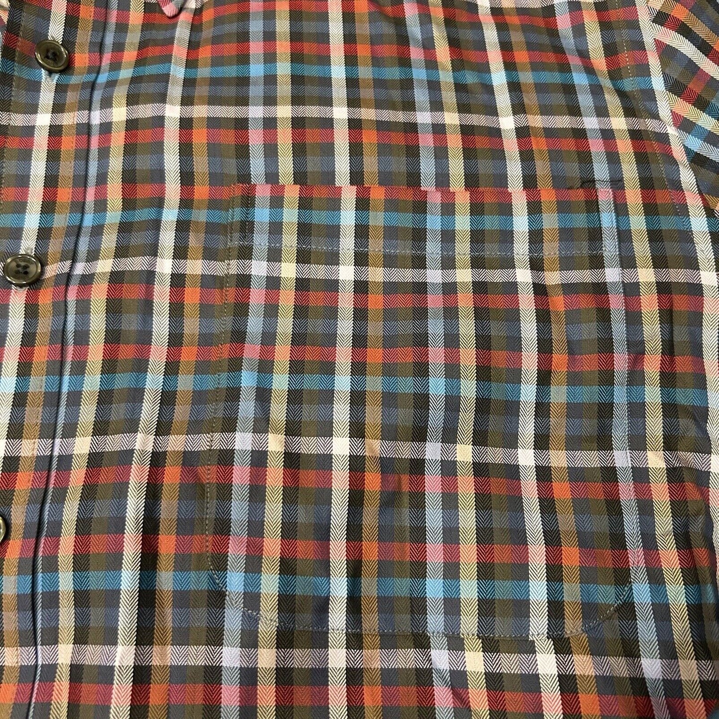 Bobby Jones Shirt Mens Large Multicolor Plaid Button Up Long Sleeve Casual