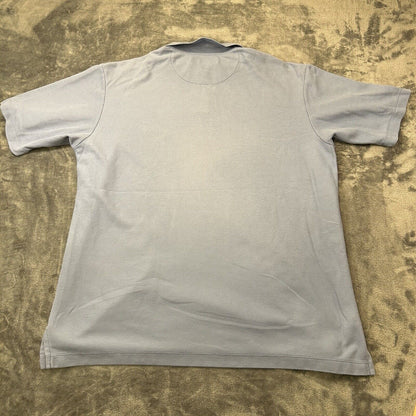 Tommy Bahama Polo Shirt Mens Large Blue Short Sleeve Casual Beach Work Outdoor