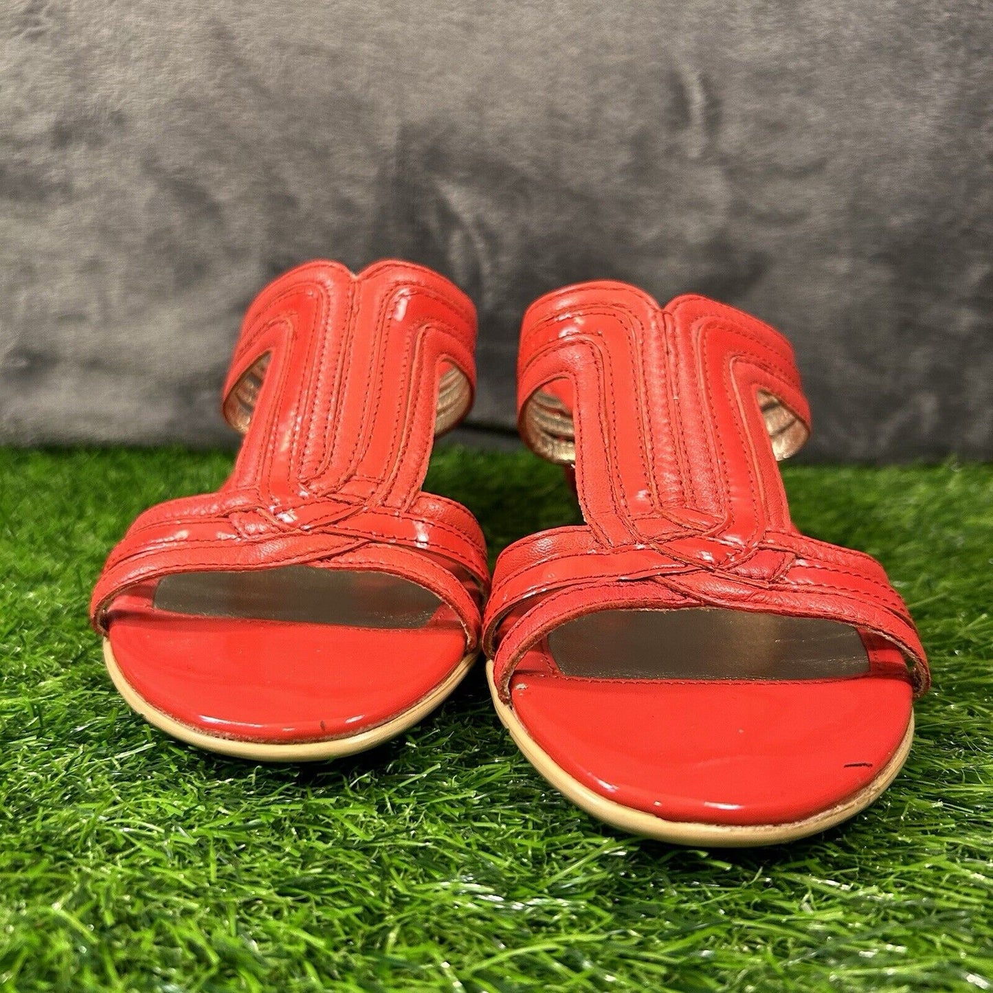 Sofft Sandals Womens 8 M Leather Strappy Wedge Slip On Casual Comfort Outdoor