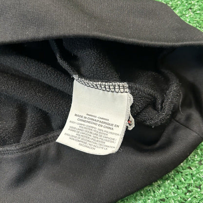 Nike Therma Fit Sweater Mens Medium Black Gray Sweatshirt Big Swoosh Hoodie