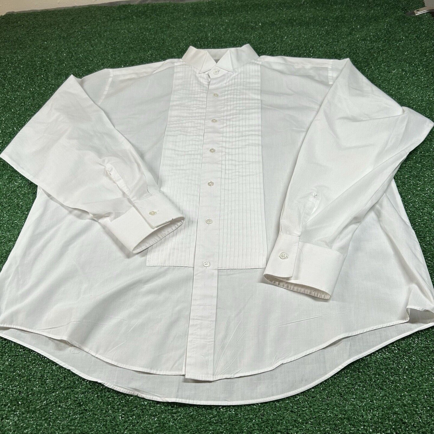 Raffinati Dress Shirt Mens Extra Large White 17-17.5 35/36 Button Up Long Sleeve