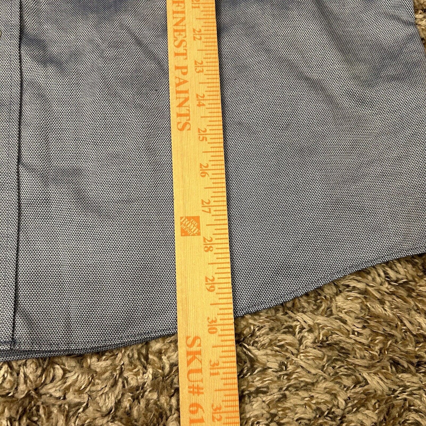 Jos A Bank Traveler Shirt Mens Extra Large Blue Button Up Long Sleeve Geometric