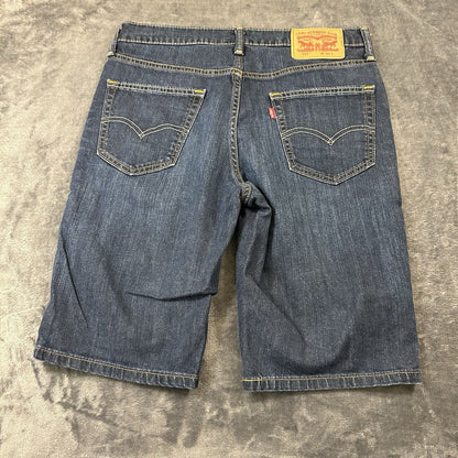 Levis 541 Jean Shorts Mens 30" Blue Denim Y2K Casual Outdoor Workwear Pockets