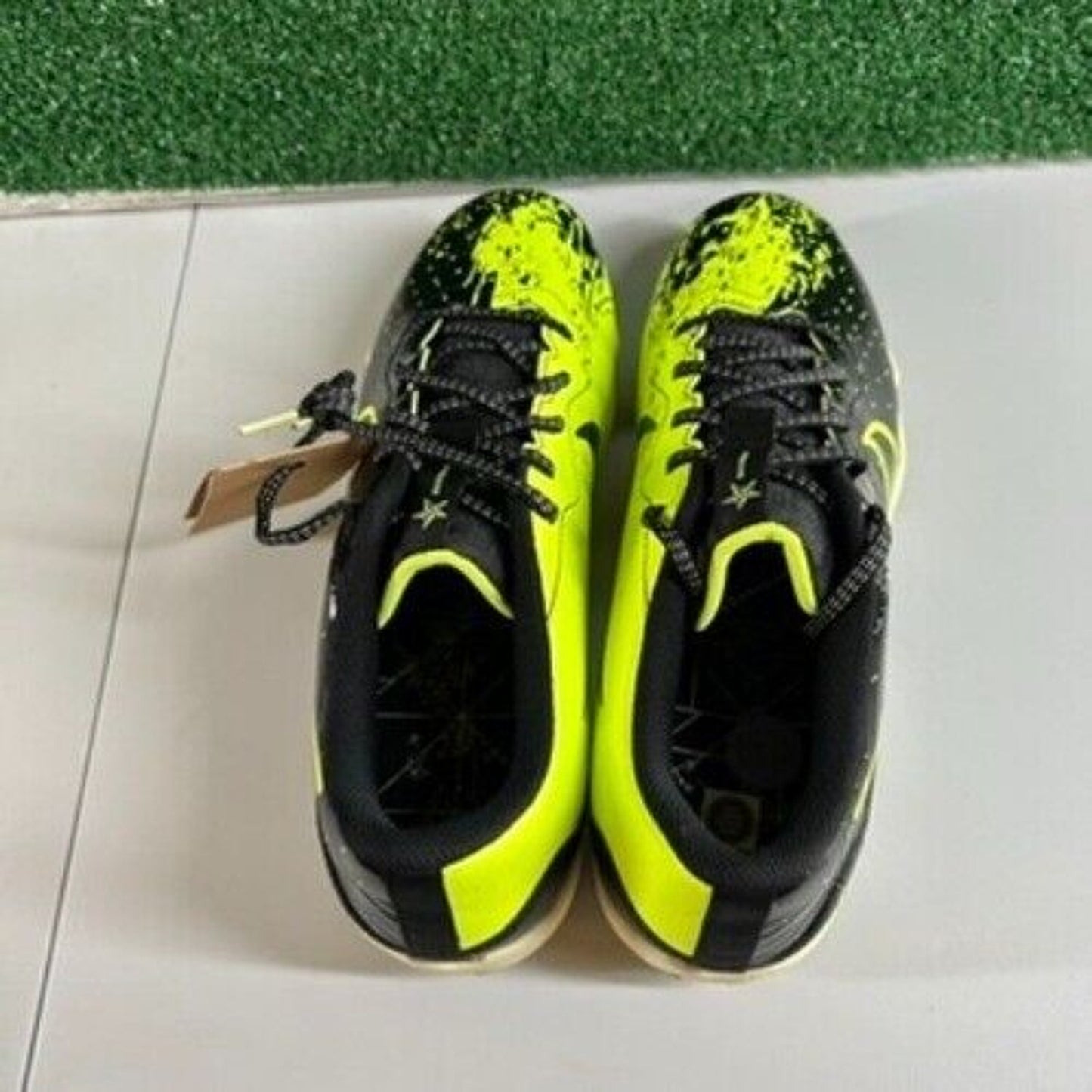 Nike Alpha Huarache 4 Baseball Cleats Keystone 4 Black Lime Mens 11.5 FV6098-001