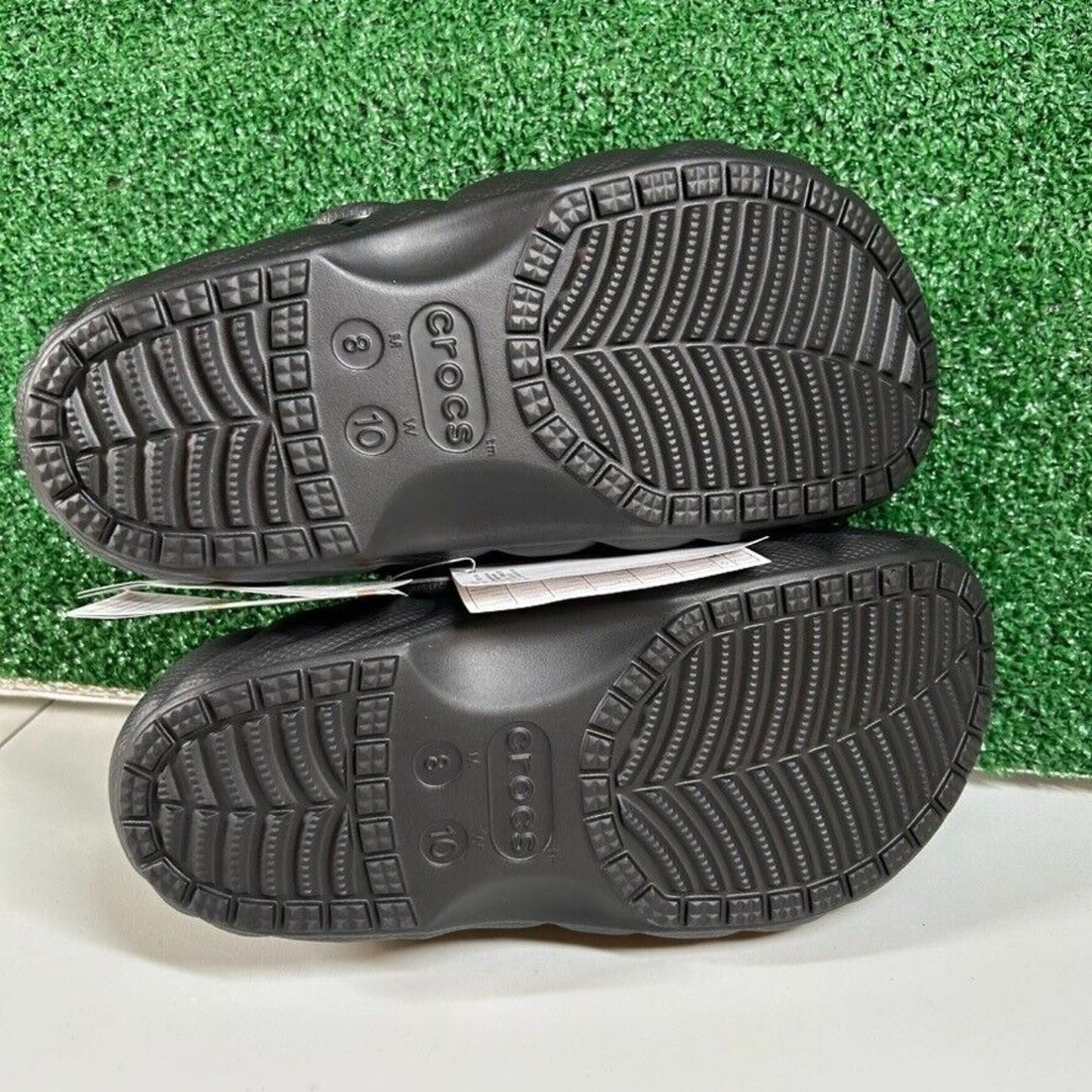 Crocs Classic Lined Overpuff Clogs Comfort Slip On Casual Black Mens 8 New