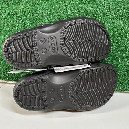 Crocs Classic Lined Overpuff Clogs Comfort Slip On Casual Black Mens 8 New