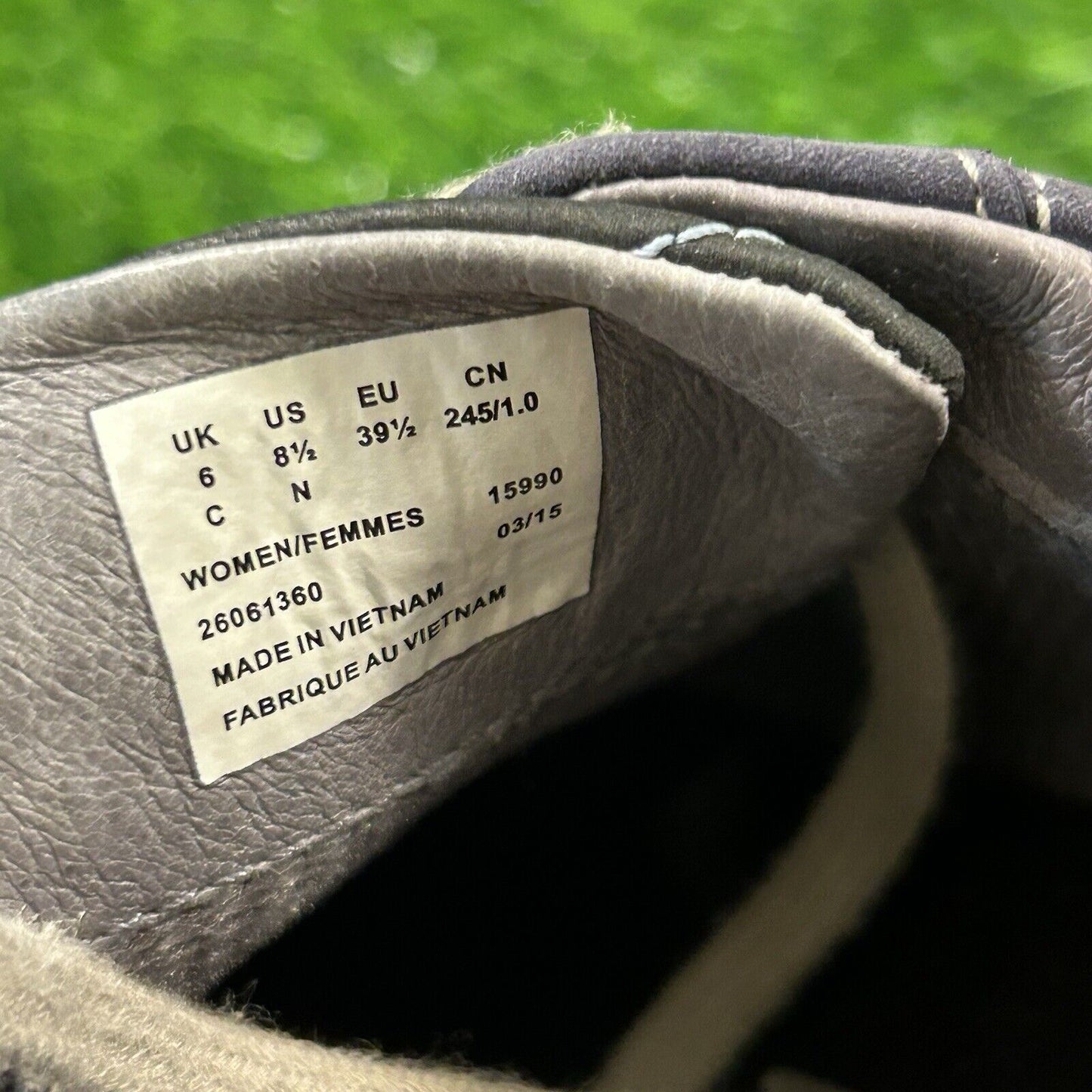 Clarks Wave Walk Womens 8.5 N Blue Beige Leather Shoes Sneakers Hiking Outdoor