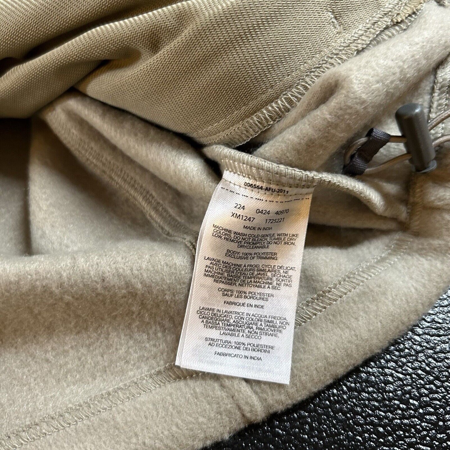 Columbia Fleece Jacket Mens Small Green/Brown Full Zip Outdoor Mount Grant NEW