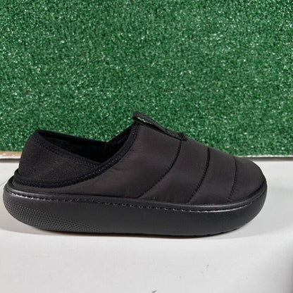 Crocs Classic Puff Mocs Black Slip On Casual Comfort Shoes Lined Womens 8 New