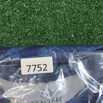 Realtree Fishing Shirt Mens Medium Blue Camo Short Sleeve Athletic Stretch