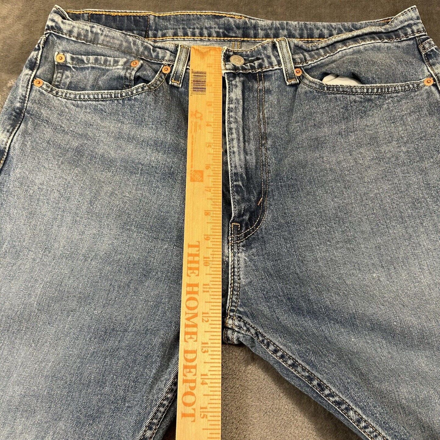 Levis 505 Jeans Mens 36x30" Blue Straight Denim Pants Casual Work See sizing