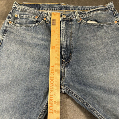 Levis 505 Jeans Mens 36x30" Blue Straight Denim Pants Casual Work See sizing