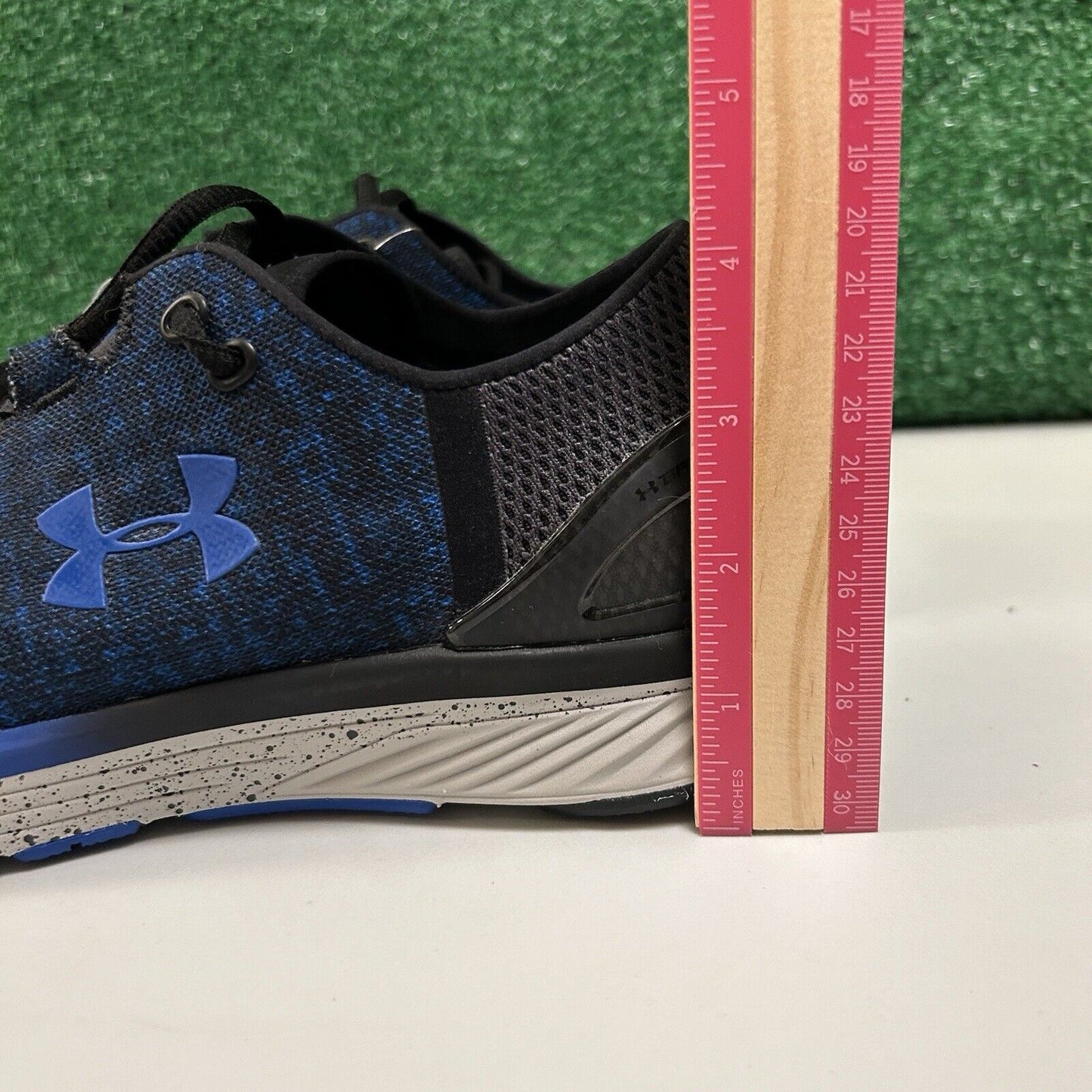 Under Armour Charged Bandit 3 Mens 9.5 Blue Black Shoes Sneakers Athletic NEW