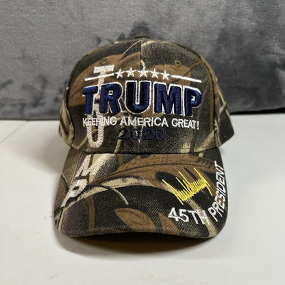 Trump Keep America Great Hat Cap Men Strap Back Green Brown Camo Hunting Outdoor