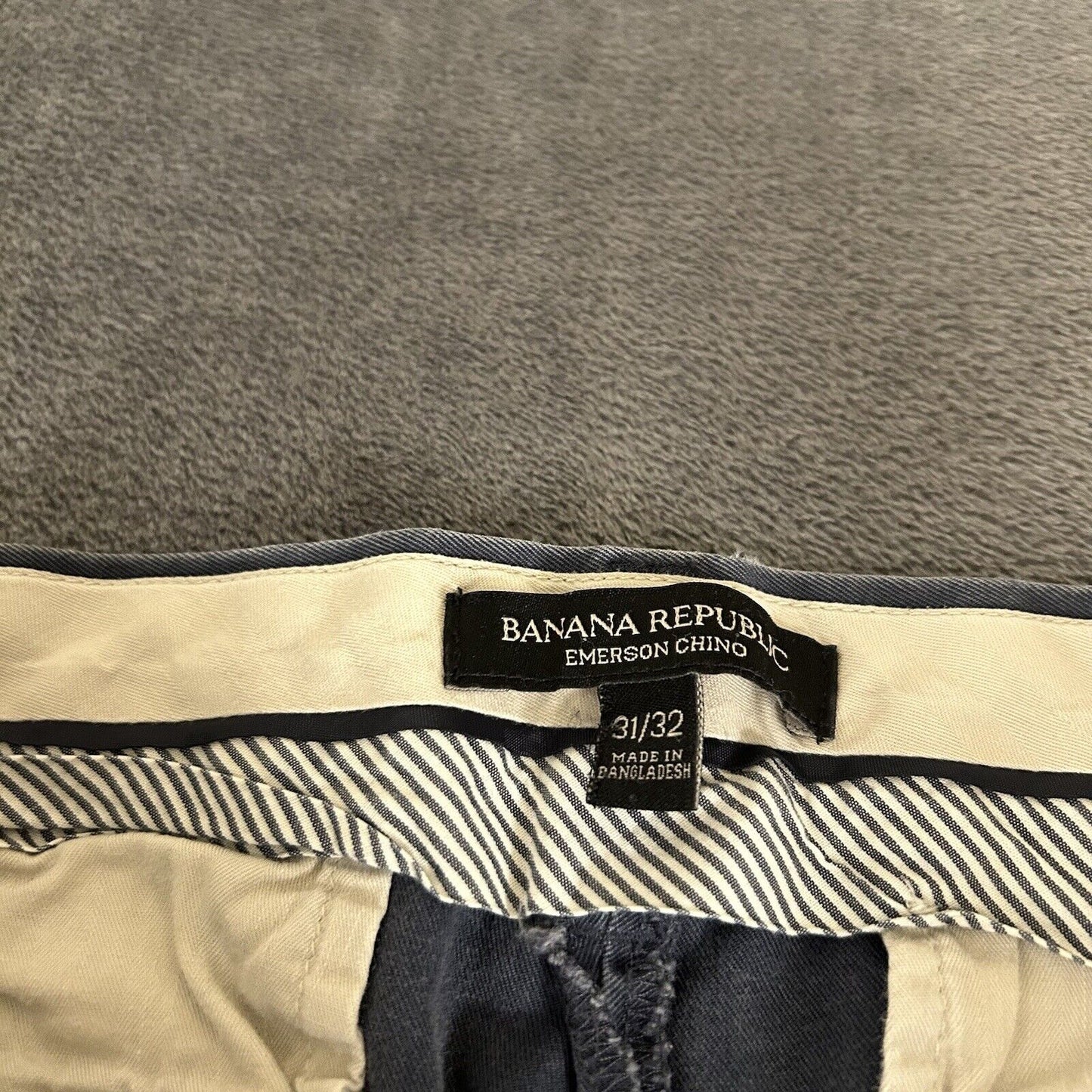 Banana Republic Emerson Chino Pants Mens 31x32" Blue Khaki Casual Work Canvas