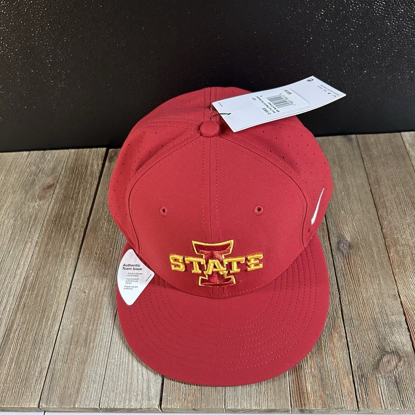Nike Iowa State Cyclones Hat Cap Mens 8 Red Dri-Fit Nike True College Swoosh NEW