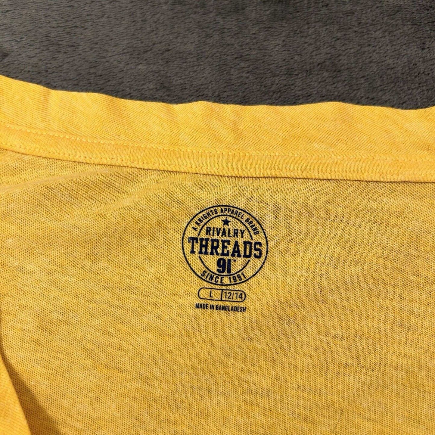 Iowa State Cyclones Shirt Womens Large Yellow/Gold Short Sleeve Rivalry Threads