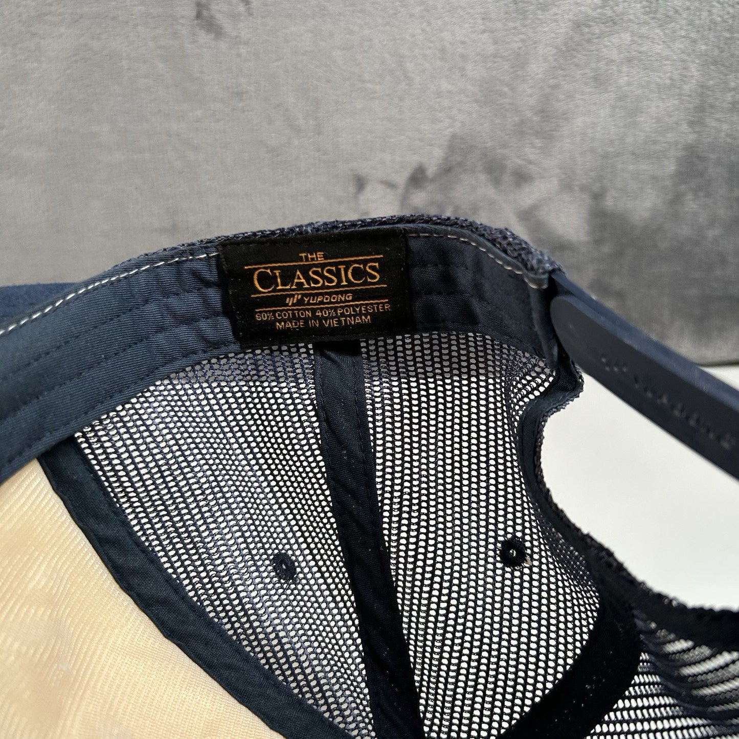 Salomon Snapback Hat Cap Blue White Trucker Running Yupoong Classics Adjustable