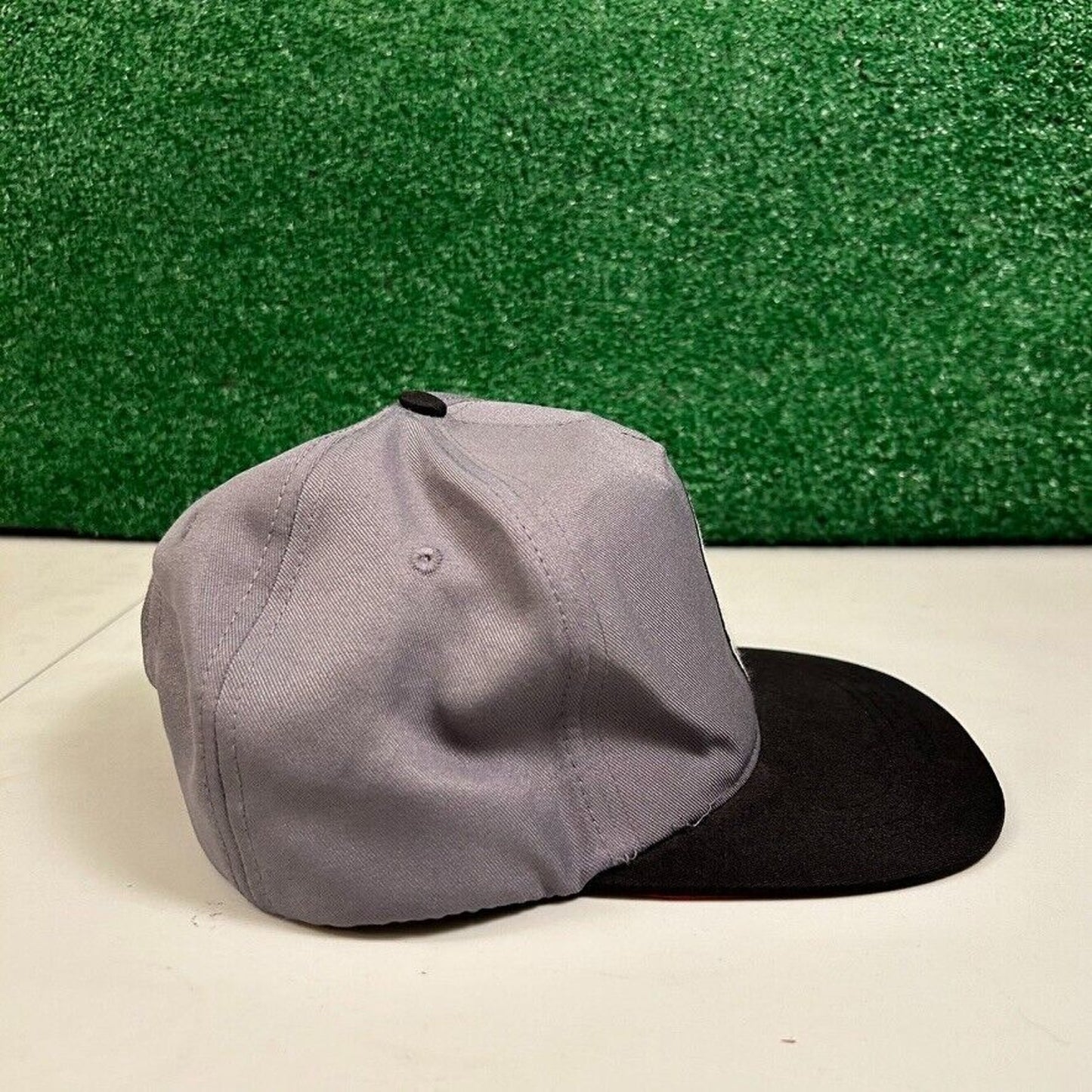 Disney Nightmare Before Christmas Hat Cap Mens Snapback Gray Black Skeleton