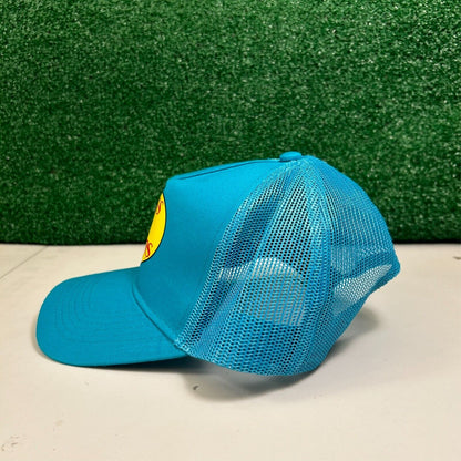 Bass Pro Shops Trucker Hat Cap Mens Snapback Blue Canvas Outdoor Meshback