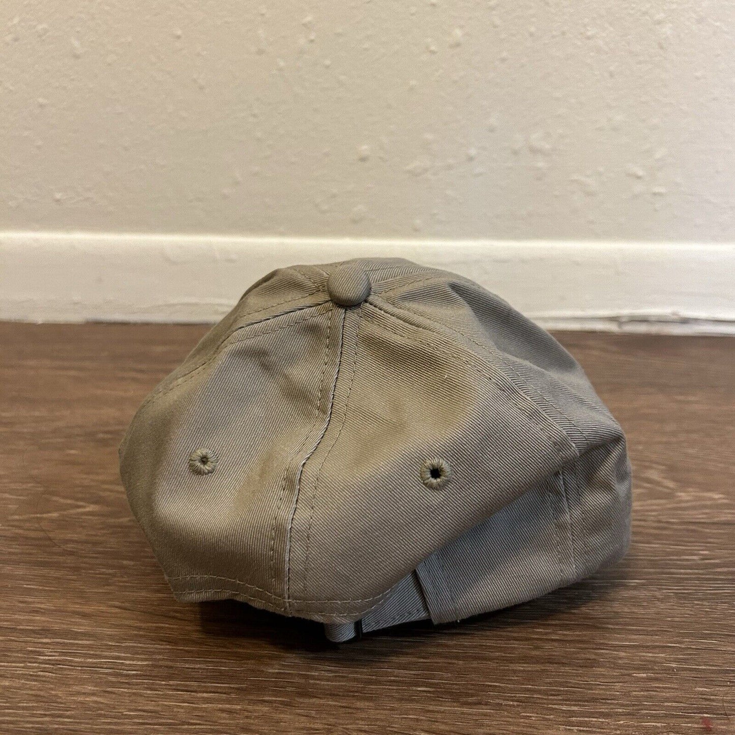 Vintage Bandag Hat Cap Mens Strapback Tan Black Logo Retro Y2K K-Products Usa